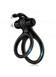 Черное эрекционное виброкольцо с подхватом мошонки Stay Hard - Boys of Toys - в Саратове купить с доставкой Черное эрекционное виброкольцо с подхватом мошонки Stay Hard - Boys of Toys - в Саратове купить с доставкой