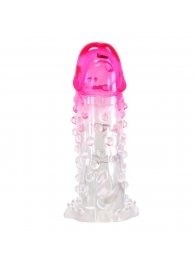 Прозрачно-розовая насадка на пенис Wilford - 13,5 см. - Baile - в Саратове купить с доставкой Прозрачно-розовая насадка на пенис Wilford - 13,5 см. - Baile - в Саратове купить с доставкой
