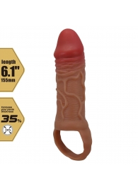 Реалистичная насадка на член Peirre - 15,5 см. - Baile - в Саратове купить с доставкой Реалистичная насадка на член Peirre - 15,5 см. - Baile - в Саратове купить с доставкой