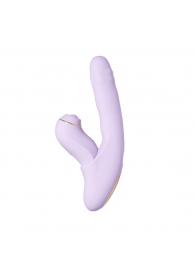 Сиреневый вибромассажер со съёмным клиторальным пульсатором DuoGlow - Svakom купить в Саратове с доставкой в Orgasmix.ru Сиреневый вибромассажер со съёмным клиторальным пульсатором DuoGlow - Svakom