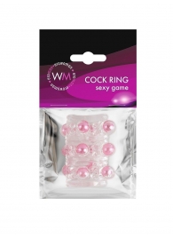 Прозрачная сквозная насадка на пенис с цветными шариками - Erowoman-Eroman - в Саратове купить с доставкой