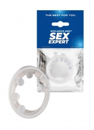 Эрекционное кольцо с мягкой стимулирующей насадкой - Sex Expert - в Саратове купить с доставкой