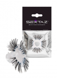 Эластичное эрекционное кольцо с черными «ресничками» - Sextaz - в Саратове купить с доставкой
