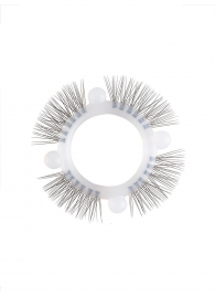 Эластичное кольцо с «ресничками» и 4 шариками - Sextaz - в Саратове купить с доставкой