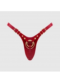 Красный пояс для фиксации насадок Strap-On-Me Leatherette Harness Fabulous - Strap-on-me - купить с доставкой в Саратове