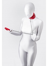 Красный ошейник с подкладкой из меха - ToyFa - купить с доставкой в Саратове