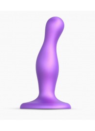 Фиолетовая насадка Strap-On-Me Dildo Plug Curvy size S - Strap-on-me - купить с доставкой в Саратове
