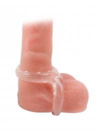 Прозрачное двойное эрекционное кольцо - Sex Expert - в Саратове купить с доставкой