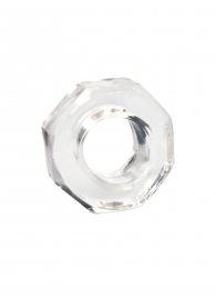 Прозрачное эрекционное кольцо в форме гайки - Sex Expert - в Саратове купить с доставкой