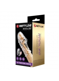 Прозрачная насадка на пенис Booker - 8 см. - Baile - в Саратове купить с доставкой