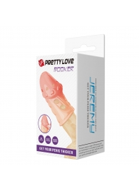 Телесная насадка на пенис Booker - 8 см. - Baile - в Саратове купить с доставкой