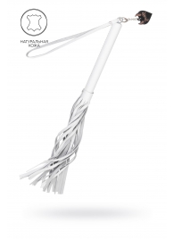 Белая кожаная плеть - 50 см. - Pecado - купить с доставкой в Саратове