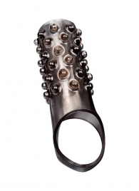 Дымчатая насадка на пенис с выпуклостями - 12 см. - Sex Expert - в Саратове купить с доставкой