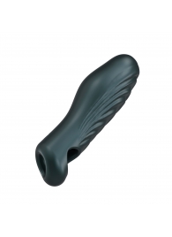 Серая силиконовая насадка на пенис с подхватом Manwan Ryzer - Manwan - в Саратове купить с доставкой