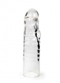 Прозрачная закрытая насадка на член - 15 см. - Sex Expert - в Саратове купить с доставкой