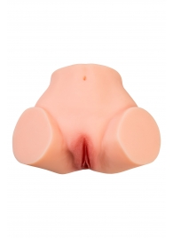 Телесный реалистичный мастурбатор-полуторс с 2 любовными входами - No Name - в Саратове купить с доставкой
