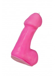 Розовая свеча в форме пениса - 47 гр. - Pecado - купить с доставкой в Саратове