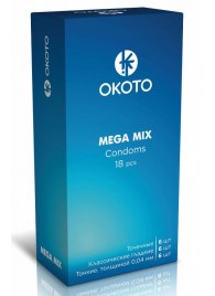 Презервативы OKOTO Mega Mix - 18 шт. - Sitabella - купить с доставкой в Саратове
