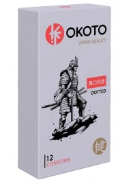 Точечные презервативы OKOTO Dotted - 12 шт. - Sitabella - купить с доставкой в Саратове