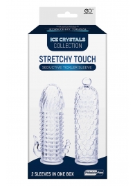 Набор из 2 прозрачных насадок на член Seductive Tickler Sleeves Set - NMC - в Саратове купить с доставкой