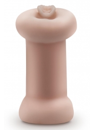 Телесный люминесцентный двусторонний мастурбатор Tasha - Blush Novelties - в Саратове купить с доставкой