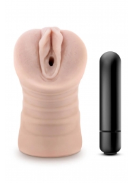 Телесный мастурбатор-вагина Ayumi с вибрацией - Blush Novelties - в Саратове купить с доставкой
