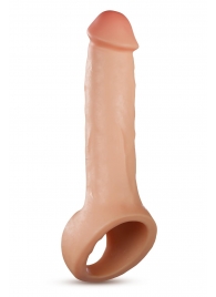 Телесная насадка-удлинитель Thrive 8.75 Inch Realistic Penis Extender Sleeve - 22,2 см. - Blush Novelties - в Саратове купить с доставкой