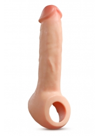 Телесная насадка-удлинитель Thrive 8.75 Inch Realistic Penis Extender Sleeve - 22,2 см. - Blush Novelties - в Саратове купить с доставкой