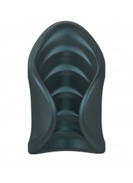 Серый сквозной мастурбатор с вибрацией Manwan Starter - Manwan - в Саратове купить с доставкой