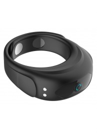 Черное эрекционное виброкольцо на ремешках - Boys of Toys - в Саратове купить с доставкой