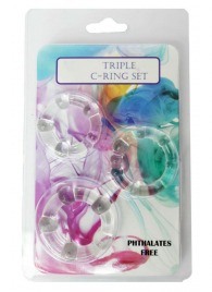 Набор из 3 эрекционных прозрачных колец - Boys of Toys - в Саратове купить с доставкой