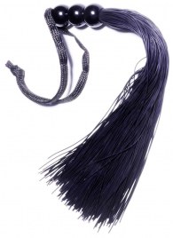 Черная силиконовая плетка - 25,4 см. - Boys of Toys - купить с доставкой в Саратове