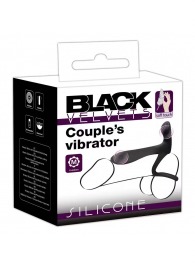 Черная насадка на член с вибрацией Couple’s Vibrator - Orion - в Саратове купить с доставкой