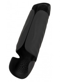 Черный вибромастурбатор с трехточечной стимуляцией Penis Trainer with 3 Point Stimulation - Orion - в Саратове купить с доставкой