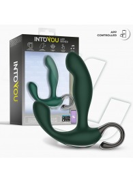 Зеленый вибромассажёр простаты Greeny - 12,8 см. - Intoyou - в Саратове купить с доставкой