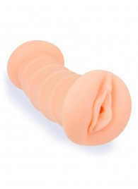 Телесный двусторонний мастурбатор с вибропулей и эрекционными кольцами в комплекте - Sexy Girl - в Саратове купить с доставкой
