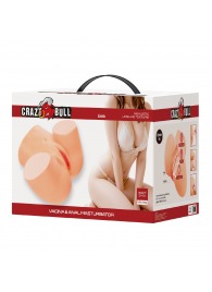 Телесный мастурбатор Liora с 2 любовными тоннелями - Baile - в Саратове купить с доставкой