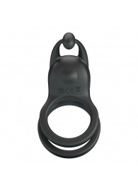 Черное перезаряжаемое виброкольцо Goodwin - Baile - в Саратове купить с доставкой