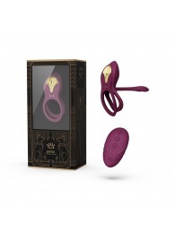 Фиолетовое эрекционное виброкольцо Bayek с пультом ДУ - Zalo - в Саратове купить с доставкой