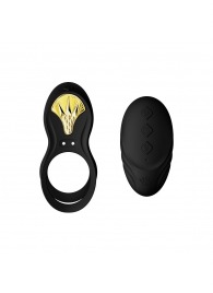 Черное эрекционное виброкольцо Bayek с пультом ДУ - Zalo - в Саратове купить с доставкой