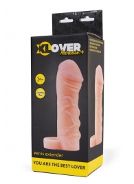 Фаллическая удлиняющая насадка с кольцом для фиксации - 16 см. - ToyFa - в Саратове купить с доставкой