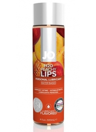 Лубрикант на водной основе с ароматом персика JO Flavored Peachy Lips - 120 мл. - System JO - купить с доставкой в Саратове