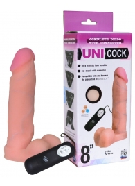 Фаллическая насадка Харнесс UNICOCK 8  с вибрацией - 20 см. - LOVETOY (А-Полимер) - купить с доставкой в Саратове