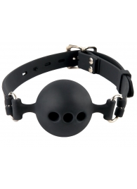 Силиконовый кляп-шар с отверстиями для дыхания Silicone Breathable Ball Gag Small - Pipedream - купить с доставкой в Саратове