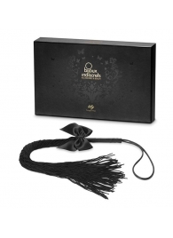 Чёрная плётка Lilly Whip Bijoux - Bijoux Indiscrets - купить с доставкой в Саратове