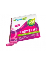 Возбуждающие капсулы Ladys Life - 14 капсул (0,35 гр.) - SuperCaps - купить с доставкой в Саратове