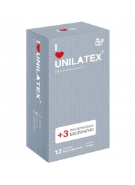 Презервативы с точками Unilatex Dotted - 12 шт. + 3 шт. в подарок - Unilatex - купить с доставкой в Саратове