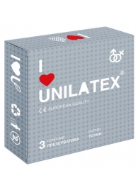 Презервативы с точками Unilatex Dotted - 3 шт. - Unilatex - купить с доставкой в Саратове