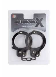 Чёрные наручники из листового металла BONDX METAL CUFFS BLACK - Dream Toys - купить с доставкой в Саратове