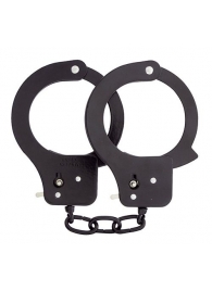 Чёрные наручники из листового металла BONDX METAL CUFFS BLACK - Dream Toys - купить с доставкой в Саратове